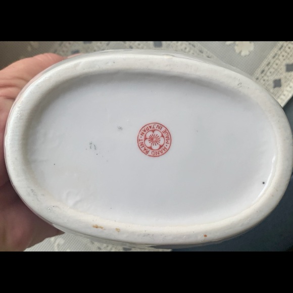 Vtg Handpainted Lid Jam Jar Made in Japan Lustre - Picture 8 of 8